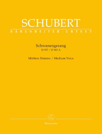 SCHUBERT:SCHWANENGESANG D 957/D 965A MEDIUM VOICE