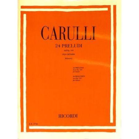 CARULLI:24 PRELUDES FROM  OP.114 FOR GUITAR