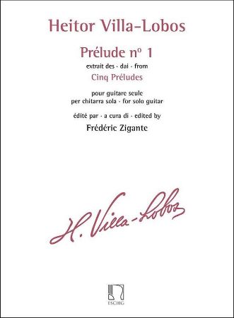 VILLA-LOBOS:PRELUDE NO.1 GUITAR SEUL