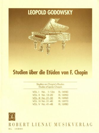 GODOWSKY/CHOPIN:STUDIES ON CHOPIN'S ETUDES VOL.3 NO.21-30