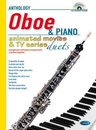 ANTHOLOGY OBOE & PIANO ANIMATED MOVIES & TV SERIES +CD