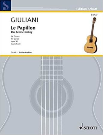 GIULIANI:LE PAPILLON OP.50 FOR GUITAR 32 EASY GUITAR PIECES
