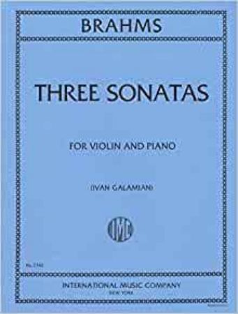 BRAHMS:THREE SONATAS FOR VIOLIN AND PIANO