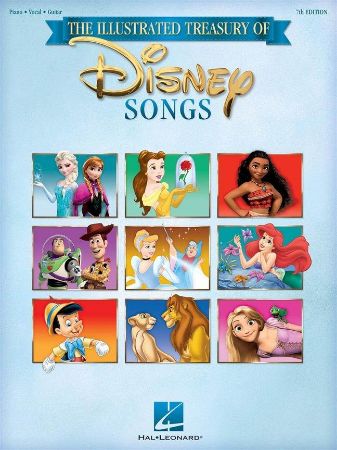 THE ILLUSTRATED TREASURY OF DISNEY SONGS 7TH EDITION PVG