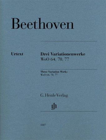 BEETHOVEN:THREE VARIATION WORKS WoO 64,70,77