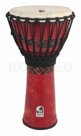TOCA DJEMBE FREESTYLE ROPE TUNED 12'' Height: 24" (61 cm) Bali Red SFDJ-12RP