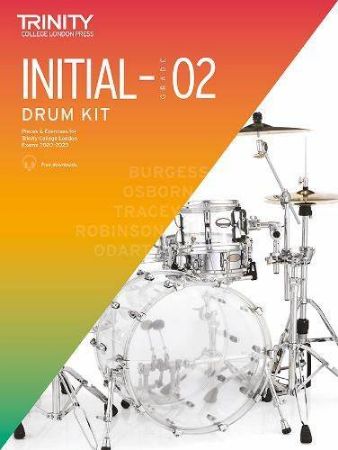 TRINITY COLLEGE INITIAL-02 DRUM KIT EXERCISES EXAMS 2020-2023