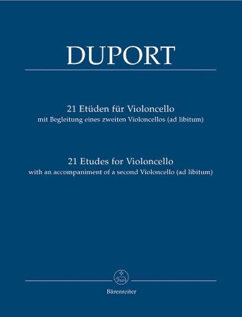 DUPORT:21 ETUDES FOR CELLO