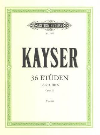 KAYSER:ETUDEN OP.20 VIOLINA SOLO