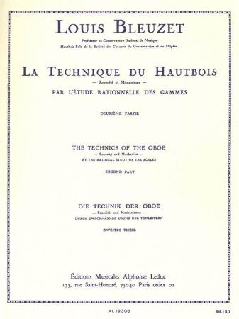 BLEUZET:LA TECHNIQUE DU HAUTBOIS 2