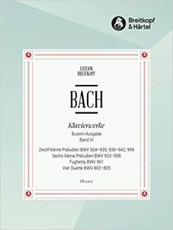 BACH/BUSONI: ZWOLF KLEINE PRELUDIEN