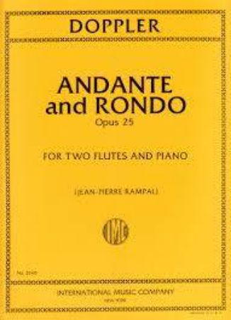 DOPPLER:ANDANTE AND RONDO OP.25 FOR TWO FLUTES AND PIANO