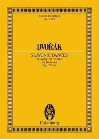 DVORAK:SLAVONIC DANCES OP.72/5-8 STUDY SCORE
