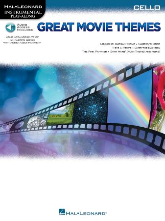 GREAT MOVIE THEMES CELLO PLAY ALONG+AUDIO ACC.