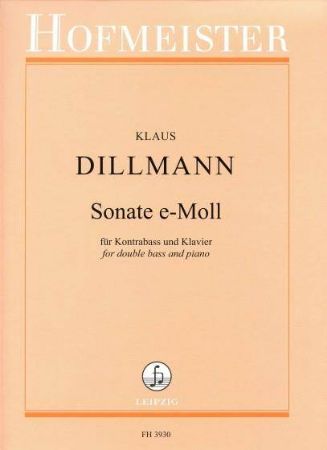 DILLMAN:SONATA FOR DOUBLE BASS E-MOLL