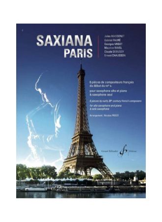 SAXIANA PARIS 6 PIECES BY EARLY 20TH CENTURY ALTO SAX & PIANO