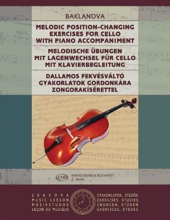 BAKLANOVA:MELODIC POSITIONS CHANGING EXERCISES FOR CELLO