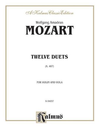 MOZART:12 DUETS K487 FOR VIOLIN AND VIOLA