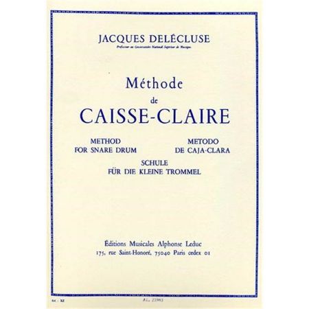 DELECLUSE:METHODE CAISSE-CLAIRE