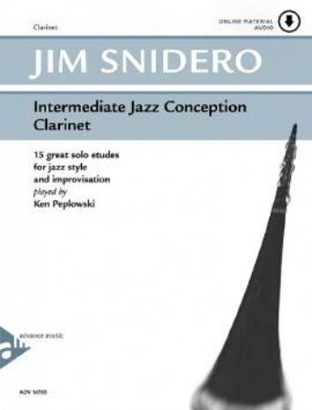 SNIDERO:INTERMEDIATE JAZZ CONCEPTION CLARINET  +ONLINE AUDIO 15 GREAT