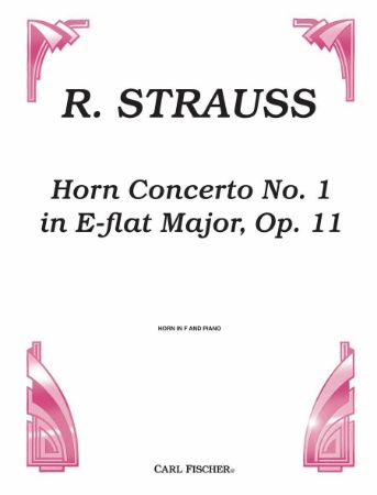 STRAUSS R.:HORN CONCERTO NO.1 E-FLAT OP.11 HORN AND PIANO