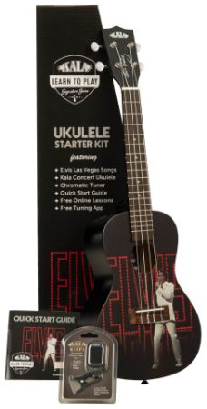 KALA CONCERT UKULLELE Learn To Play Elvis Viva Las Vegas, kit