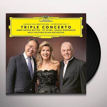 BEETHOVEN:TRIPLE CONCERTO/SYMPHONY NO.7/MUTTER/YO YO MA/BARENBOIM  2LP