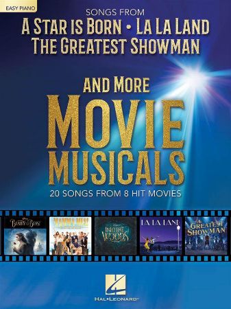 SONGS FROM A STAR IS BORN-LA LA LAND-THE GREATEST SHOWMAN EASY PIANO