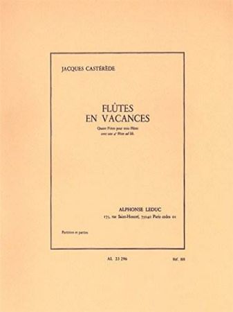 CASTEREDE: FLUTES EN VACANCES TRIO FLUTE