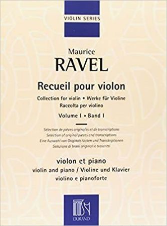 RAVEL:COLLECTION POUR VIOLON 1  VIOLON ET PIANO