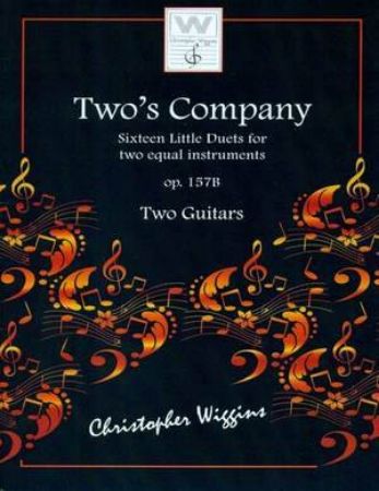 WIGGINS:TWO'S COMPANY 16 LITTLE DUETS OP.157B  FOR TWO GUITARS