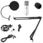 VONYX CMS300S Studio Microphone Set USB Titanium