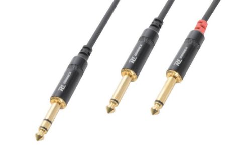 Pd CONNEX KABELJ CX76-1 Cable 6.3 Stereo- 2x6.3 Mono 1,5m