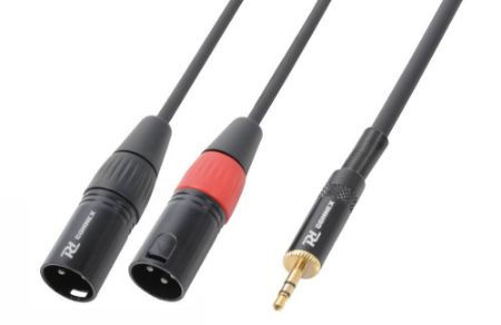 Pd CONNEX KABELJ CX70-6 Cable 2x XLR Male - 3.5mm Stereo 6.0m