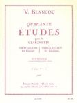 BLANCOU V.: 40 ETUDES POUR CLARINETTE 2