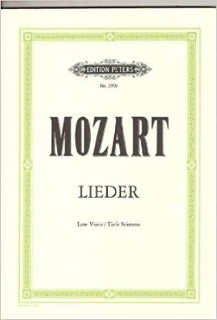 MOZART:LIEDER LOW VOICE/TIEFE STIMME