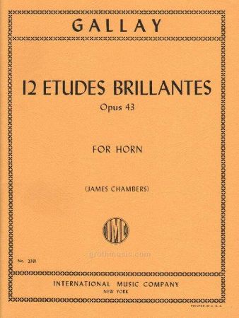 GALLAY:12 ETUDES BRILLANTES OP.43 HORN SOLO