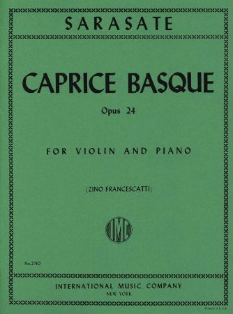 SARASATE:CAPRICE BASQUE OP.24,VL&PIANO