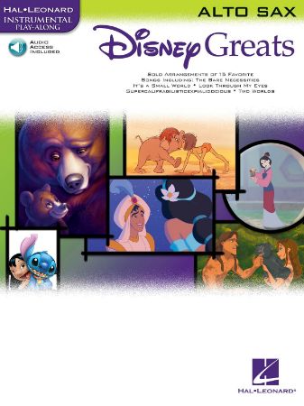 DISNEY GREATEST FOR ALTO SAX PLAY ALONG +AUDIO ACCESS