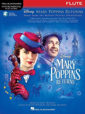 MARY POPPINS RETURNS FOR FLUTE PLAY ALONG +AUDIO ACC.