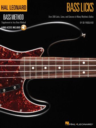 HAL LEONARD BASS METHOD BASS LICKS+AUDIO ACC.