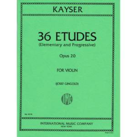 KAYSER:36 ETUDES OP.20 FOR VIOLIN