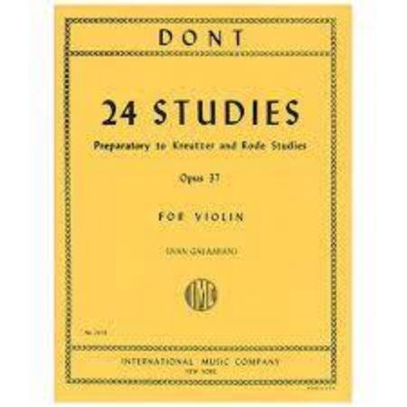 DONT:24 STUDIES OP.37 VIOLIN(GALAMIAN)