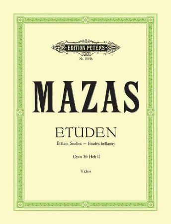 MAZAS: ETUDEN OP.36, HEFT 2/ETUDES BRILLANTES VOL.2