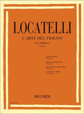 LOCATELLI:L'ARTE DEL VIOLINO 25 CAPRICCI