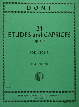 DONT:24 ETUDES AND CAPRICES OP.35 VIOLIN(FLESCH)