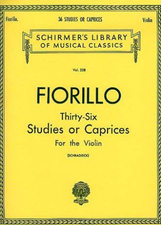 FIORILLO:36 STUDIES FOR VIOLIN