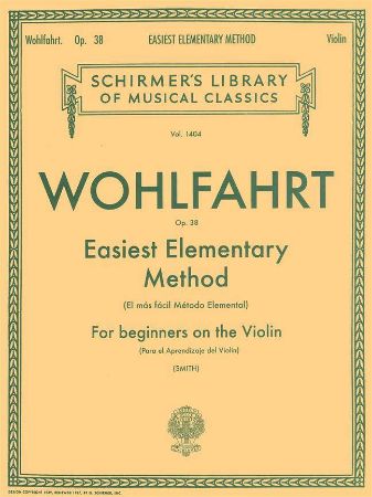 WOHLFAHRT:EASIEST ELEMANTARY METHOD FOR VIOLIN OP.38