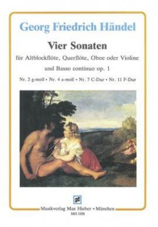 HANDEL:VIER SONATEN OP.1 FLUTE AND PIANO