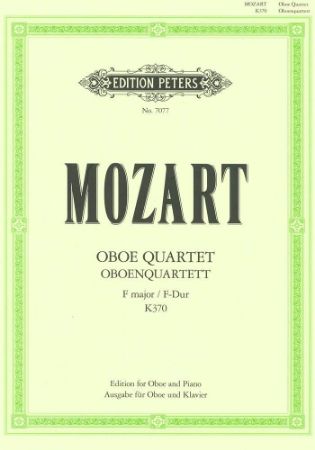 MOZART:OBOE QUARTET F-DUR K370  OBOE AND PIANO